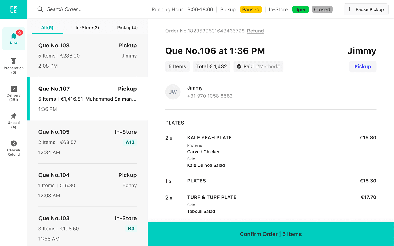 Marketplace POS Interface