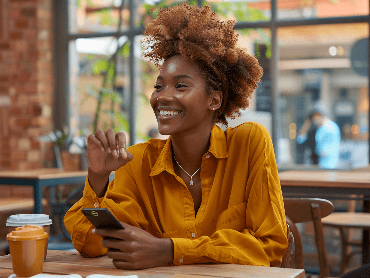 Person paying with QR code